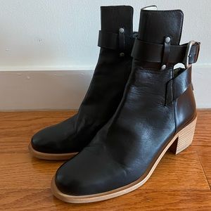 Plomo Bernardette Black Learher Boot
